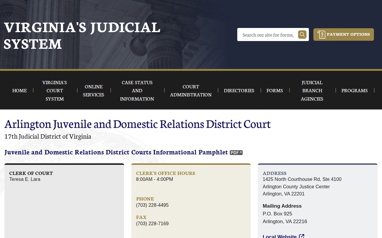 Arlington County juvenile court source for protected 72 hour release records